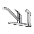 Bakebetter One Handle Chrome Kitchen Faucet for Side Sprayer Included BA2513301